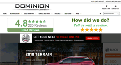 Desktop Screenshot of dominionmotors.com